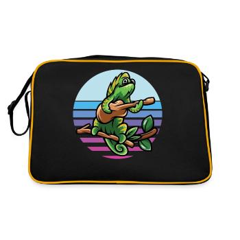 Chameleon - Retro Bag - black/gold - Back