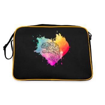 Chameleon - Retro Bag - black/gold - Back