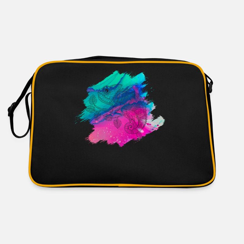 Chamäleon Retro Tasche