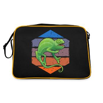 Chameleon - Retro Bag - black/gold - Back