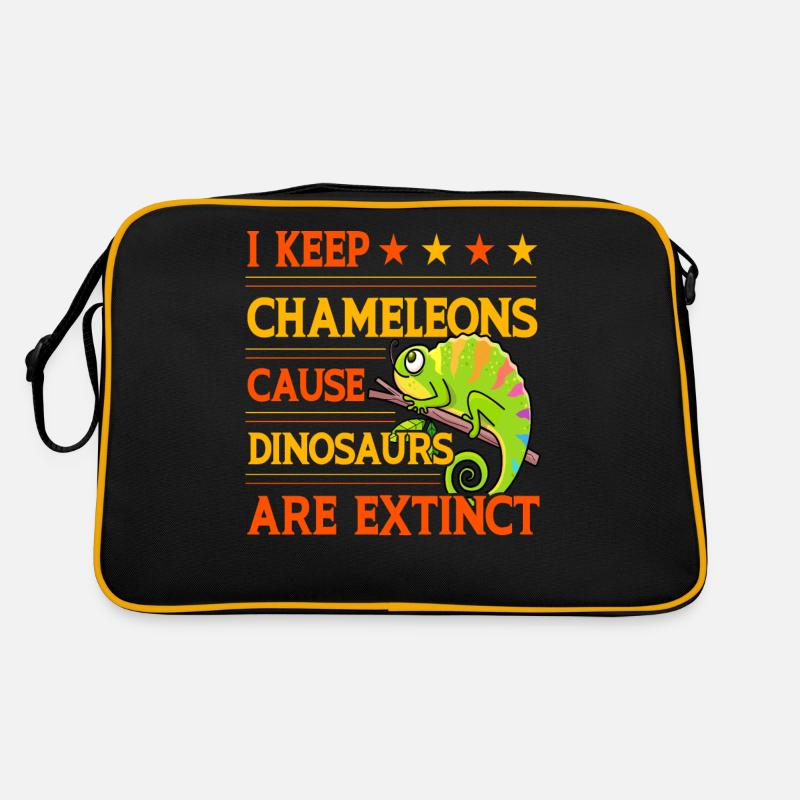 Je garde les caméléons parce que les dinosaures sont éteints Sac Retro