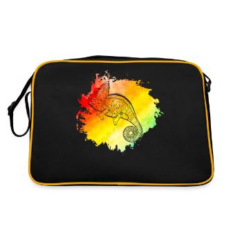 Chameleon - Retro Bag - black/gold - Back