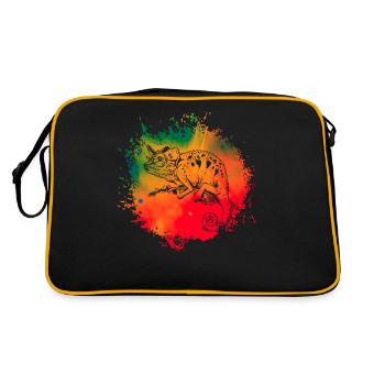 Chameleon - Retro Bag - black/gold - Back
