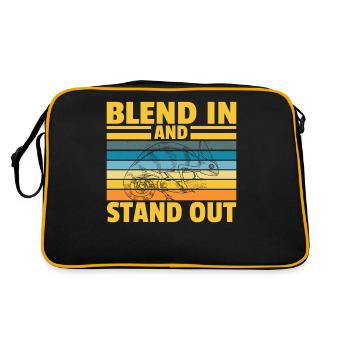 Blend in and stand out - Retro Bag - black/gold - Back