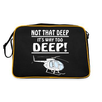 HÉLICOPTÈRE PAS SI PROFOND - Sac Retro - noir/or - Dos