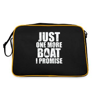 Just one more Boat I promise Sailing Boat - Retro Bag - black/gold - Back