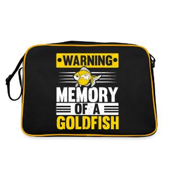 Se souvenir d’un poisson rouge Poisson Aquariophile Fisc - Sac Retro - noir/or - Dos