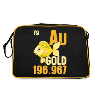 Poisson rouge Poisson sous-marin Pêche aquariophile - Sac Retro - noir/or - Dos