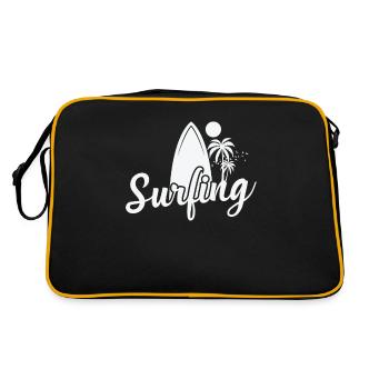Surf Surf Surf Planche de surf Sports nautiques - Sac Retro - noir/or - Dos