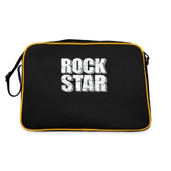 Rock Star Music Style Genre Guitar Rock Band - Retro Bag - black/gold - Back