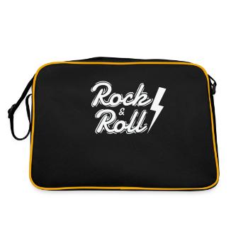 Rock & Roll Music Style Genre Guitar Rock Band - Retro Bag - black/gold - Back