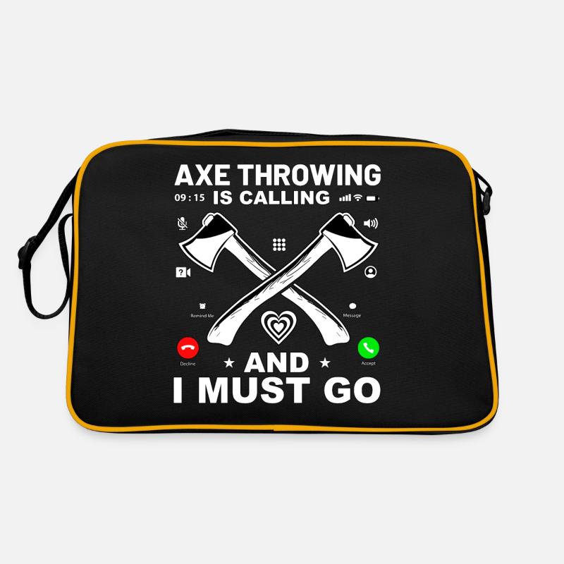Axe Throwing is calling and I must go Retro Tasche