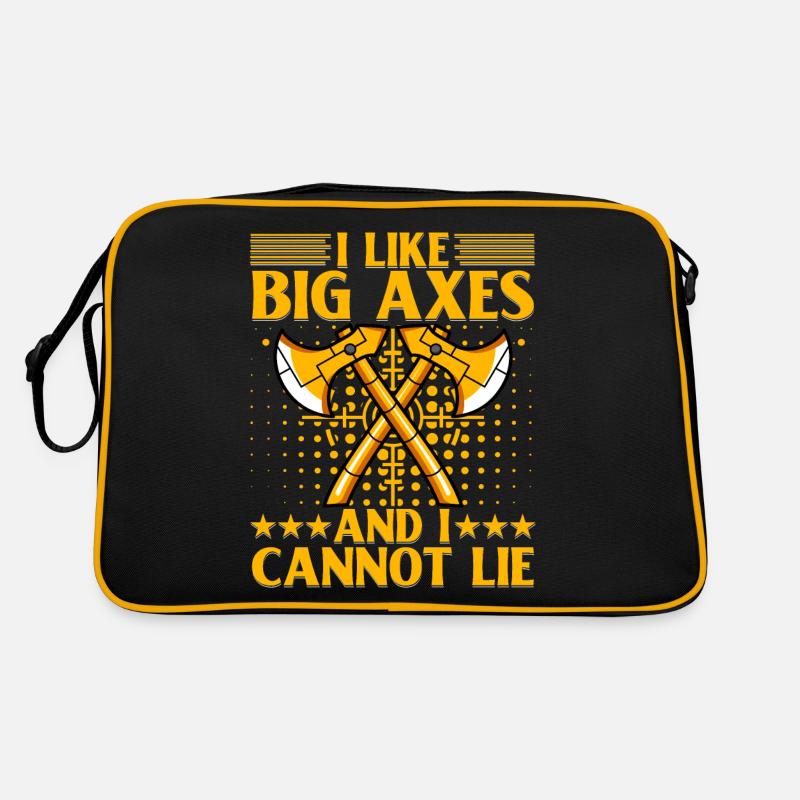 I like Big Axes and cannot lie Retro Tasche