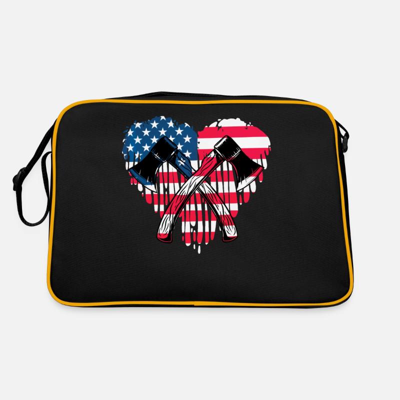 Axtwerfen Retro Tasche