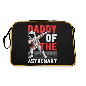 Fête d’anniversaire du père de l’astronaute Bday - Sac Retro - noir/or - Dos