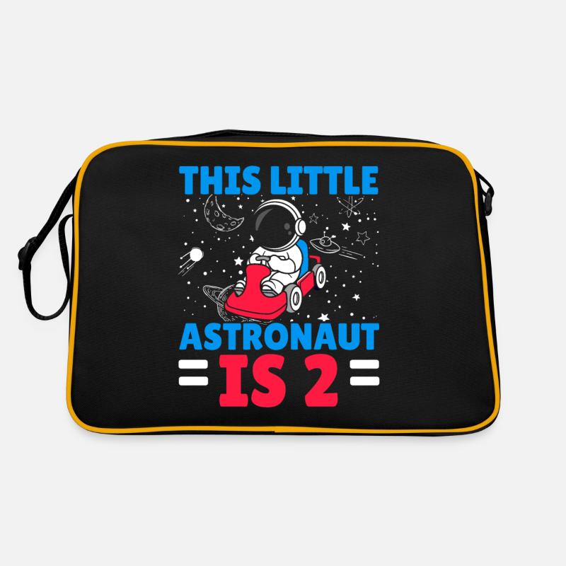 Ce petit astronaute a 2 ans Bday Sac Retro