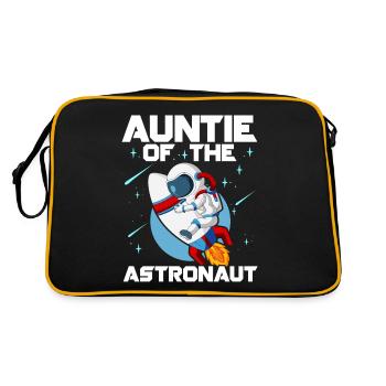 Fête d’anniversaire de la tante de l’astronaute Bday - Sac Retro - noir/or - Dos