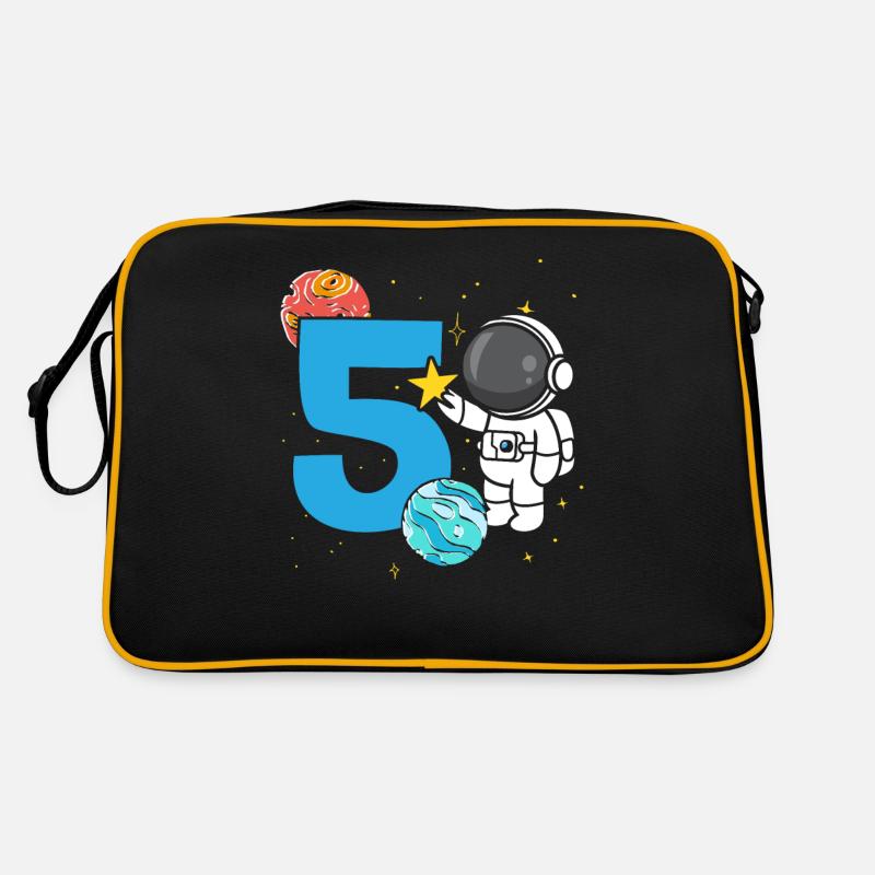 Célébration du 5e anniversaire Outerspace Happy Bday Sac Retro