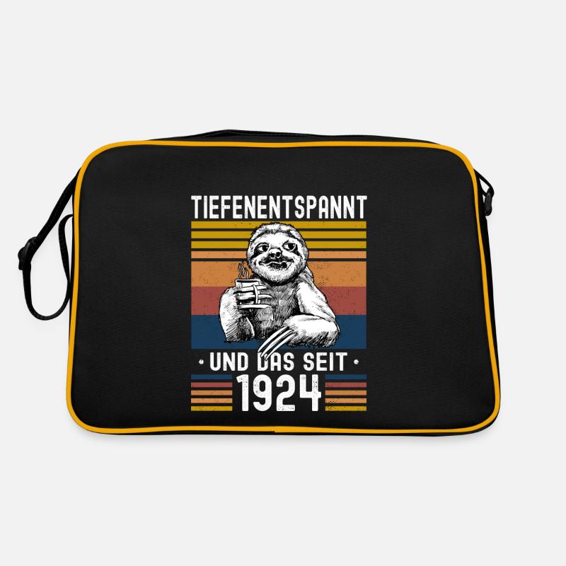 Faultier Geburtstag 1924 Geboren Jahrgang 1924 Retro Tasche