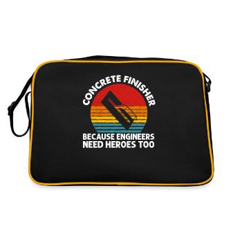 Parce que les ingénieurs ont besoin de héros trop raffineur de béton - Sac Retro - noir/or - Dos