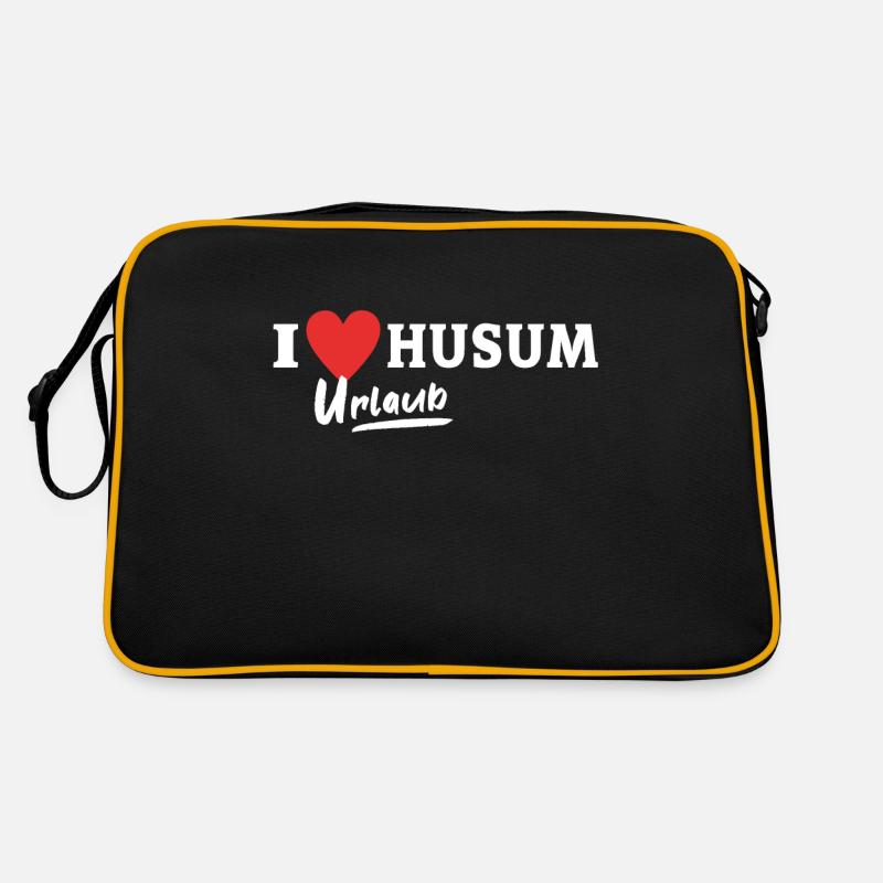 I Love Husum Liebe Husumer Retro Bag