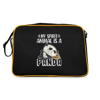 Panda - Sac Retro - noir/or - Dos