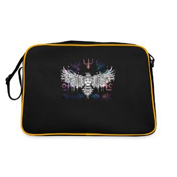 Thor Hammer Raven Mjölnir Rune Viking Galaxy - Sac Retro - noir/or - Dos