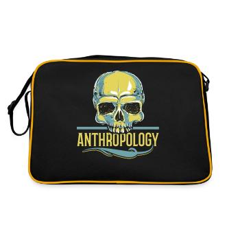Anthropology Teacher Science Anthropologist - Retro Bag - black/gold - Back