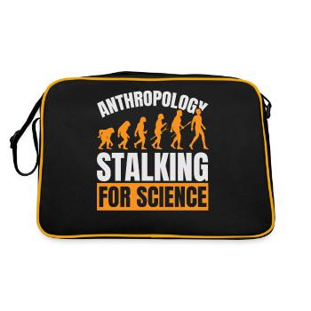 Anthropology Stalking for Science Anthropolo - Retro Bag - black/gold - Back