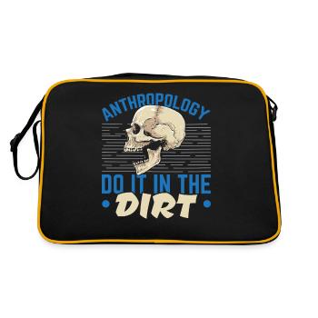 Anthropology Anthropologist working in the dirt - Retro Bag - black/gold - Back