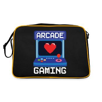 Arcade Games Video Game Games Nerd Streamer - Retro Bag - black/gold - Back