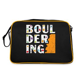 Boulderer Escalade Alpinisme Bloc - Sac Retro - noir/or - Dos