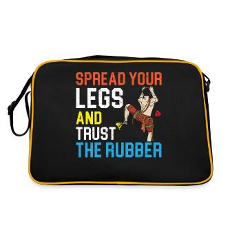 Écartez vos jambes et faites confiance au bloc en caoutchouc - Sac Retro - noir/or - Dos