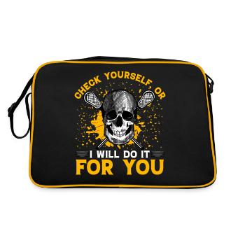 Check yourself, or I will do it for you Lacrosse - Retro Bag - black/gold - Back
