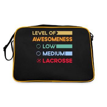 Level of Awesomeness Low Medium Lacrosse - Retro Bag - black/gold - Back