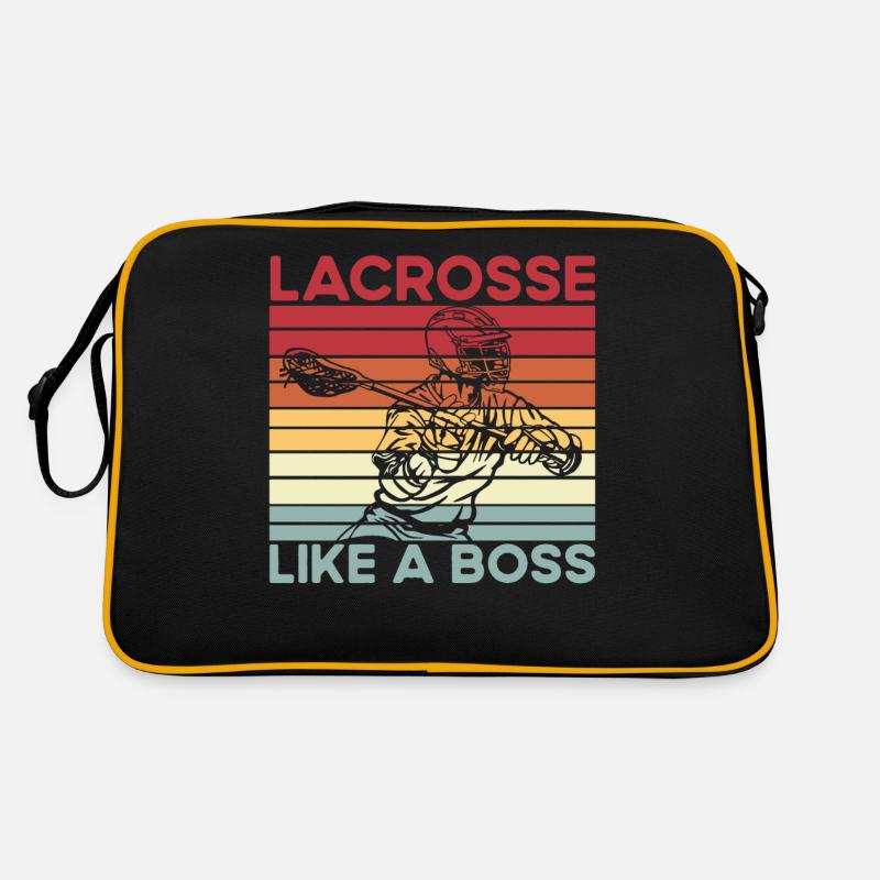 Lacrosse like a Boss Retro Tasche