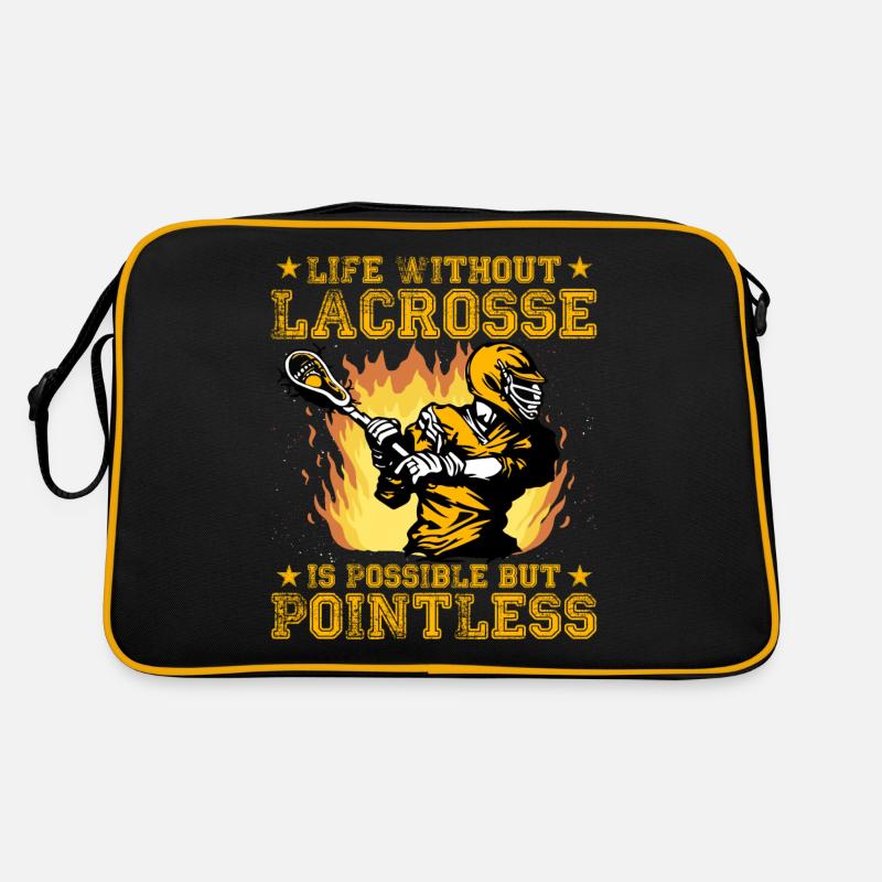 Life without Lacrosse is possible but pointless Retro Tasche