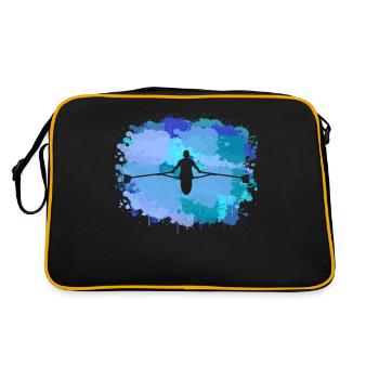 Rowing Canoe Kayak Rowing Rowing Rowing - Retro Bag - black/gold - Back