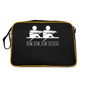 Rowing Canoe Kayak Rowing Rowing Rowing - Retro Bag - black/gold - Back