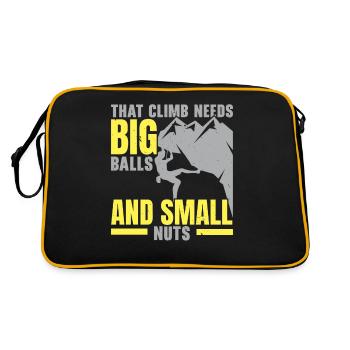 Boulderer Rock Climber Mountaineers Bouldering - Retro Bag - black/gold - Back