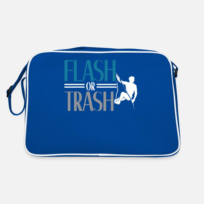 Flash or Trash Rock Climber Boulderer Bouldering Retro Bag