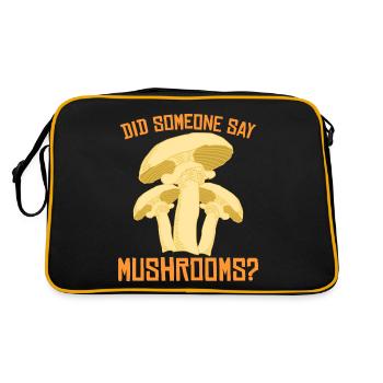 Mushroom pickers Mushroom seekers Mushrooms Mushrooms - Retro Bag - black/gold - Back