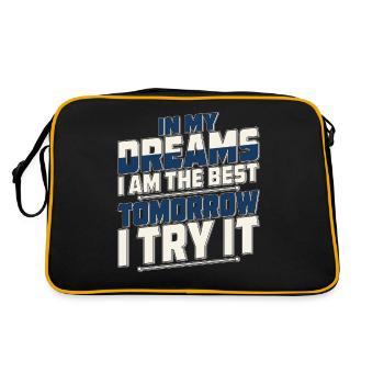 DANS MES RÊVES, JE SUIS LE MEILLEUR - Sac Retro - noir/or - Dos