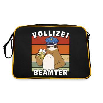 VOLLIZEI BEAMTER - Retro Tasche - Schwarz/Gold - Hinten