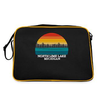North Lime Lake Michigan - Sac Retro - noir/or - Dos