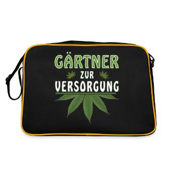 HANF GÄRTNER ZUR SELBSTVERSORGUNG - Retro Tasche - Schwarz/Gold - Hinten