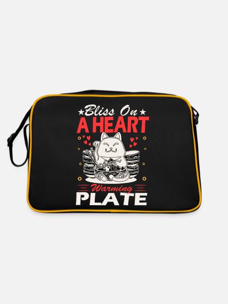 Don't be upsetti eat some spaghetti food - Retro Bag - black/gold - Back
