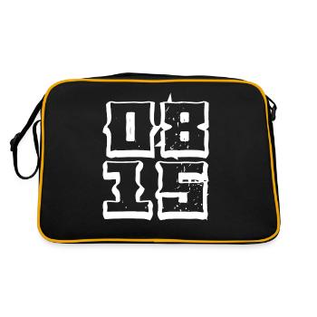 0815 null eight-fifteen idiom - Retro Bag - black/gold - Back