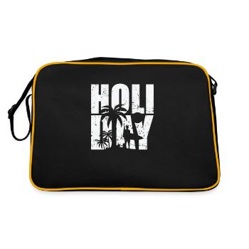 Vacances Vacances Loisirs Vacances Voyage - Sac Retro - noir/or - Dos