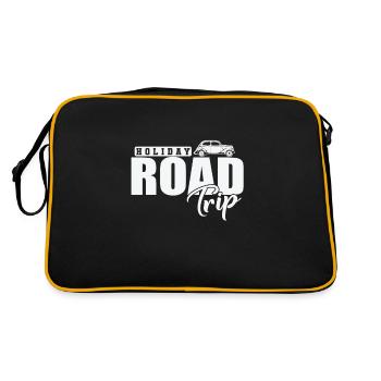 Vacances Road Trip Vacances Loisirs Vacances - Sac Retro - noir/or - Dos